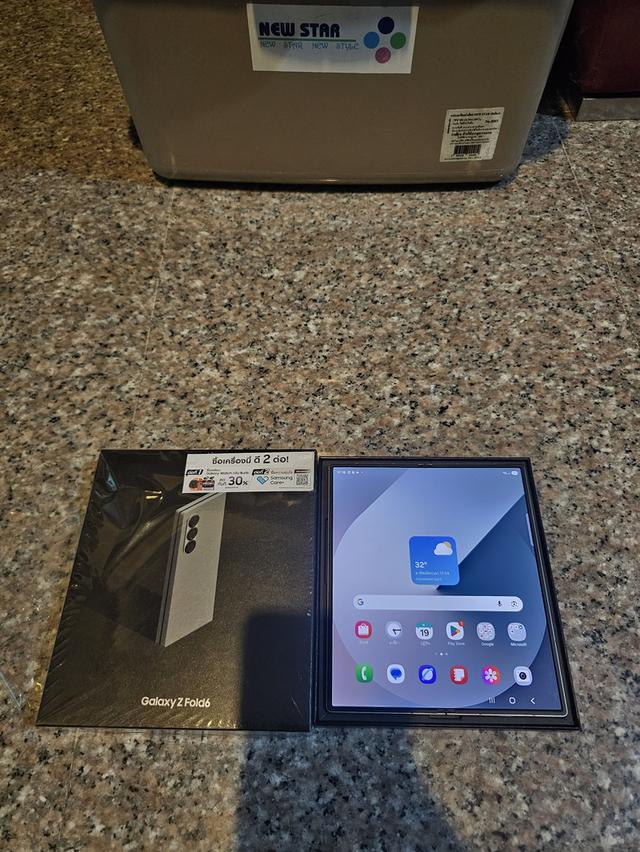 ขายๆๆๆถูกSamsungFold6 256กิ๊กRam12สีใหม่หายาก Shadow ยกกล่องอีมี่ตรงอุปกรยังไม่แกะเลยคับสูนTrueสภาพสวยการใช้งานดีเยี่ยมทุกๆฟังชั่นเครื่องรีสโตได้ตลอดไ