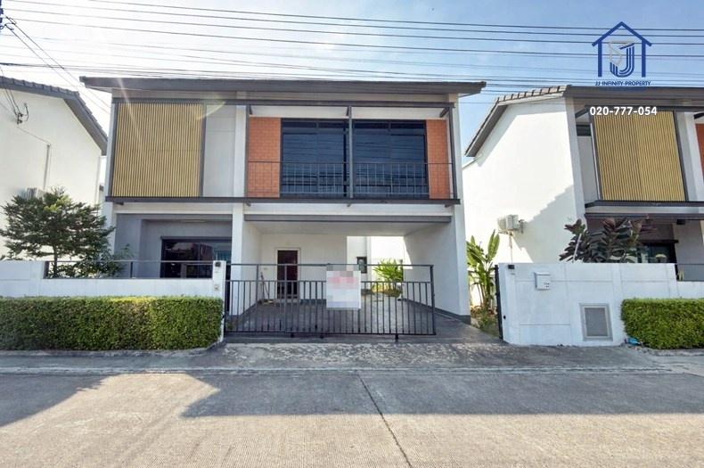 ขายบ้านเดี่ยว 2 ชั้น หมู่บ้านดิ เอ็มเบรส จตุโชติ รามอินทรา ถนนไทยรามัญ ใกล้ทางด่วน,รถไฟฟ้า 1