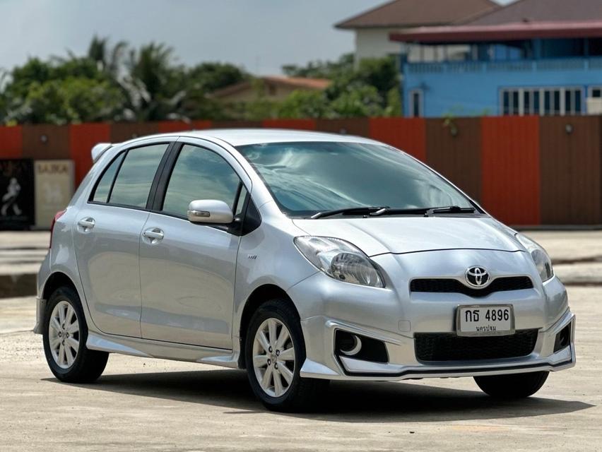 🚘 TOYOTA YARIS 1.5E A/T สีบรอนด์เงิน 2012 รหัส WK4896 2