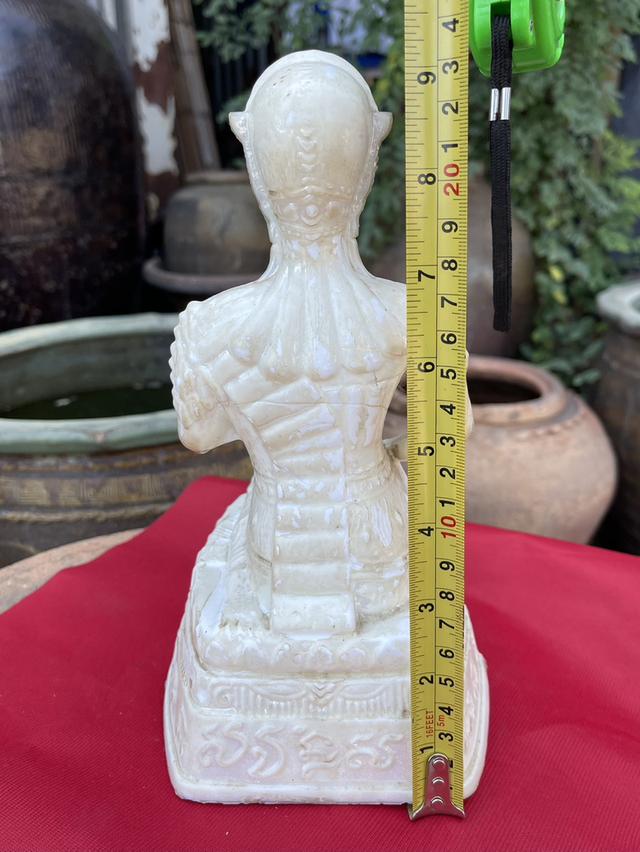 พระแม่โพสพ 25พุทธศตวรรษ ปี2500 สีขาวมุก รูปหล่อพระแม่โพสพ เนื้อแก้ว สำนักพุทธเนรมิตประทีป 12