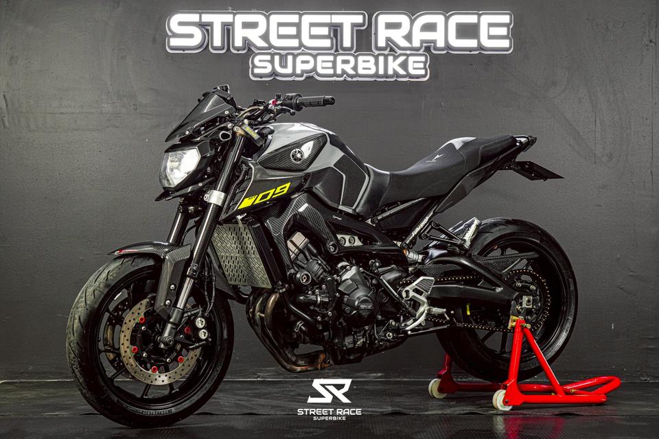 YAMAHA MT-09 2016 สีเทาแลมโบ ฟลูคาร์บอน รูปที่ 5