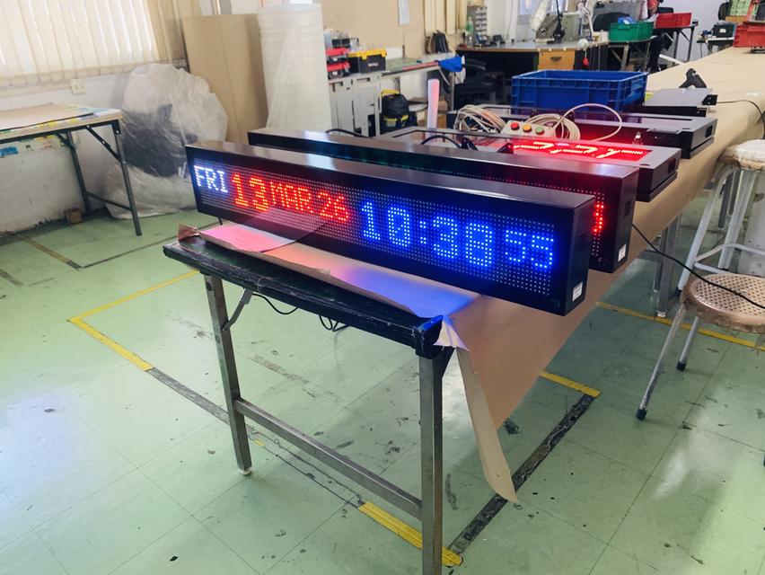 นาฬิกาดิจิตอล ติดผนัง ติดในอาคาร ติดนอกอาคาร รูปที่ 2