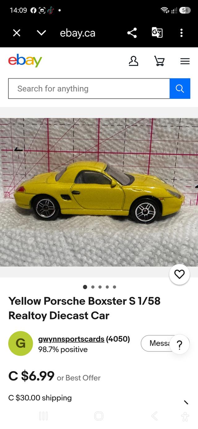 ส่งต่อรถเหล็กสะสม Realtoy Porsche Boxster S (Hardtop) สีเหลือง 🇩🇪💛รายละเอียดสินค้า รูปที่ 5