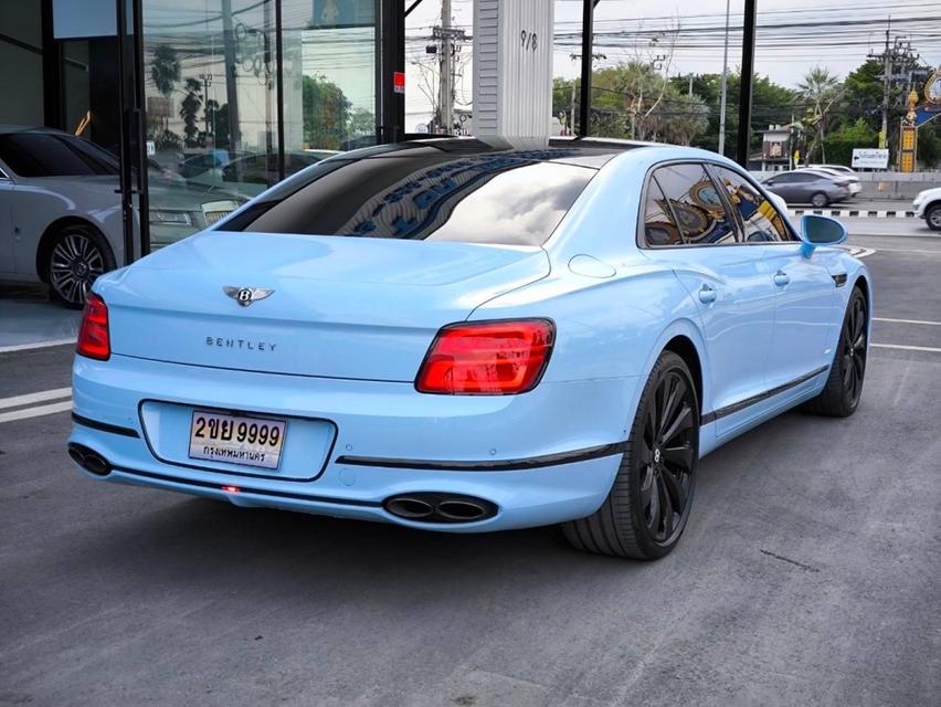 รหัสรถ KPV9999 2024 Bentley Flying Spur 2.9 Hybrid 4WD สีแดง Wrapฟ้า 17