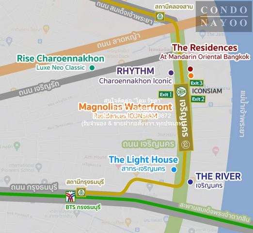ขาย CONDO. แมกโนเลียส์ วอเตอร์ฟรอนท์ เรสซิเดนซ์ 301ตารางเมตร 4 BR 4 ห้องน้ำ 160000000 บาท. ใกล้ แม่น้ำเจ้าพระยา ONE PRIC