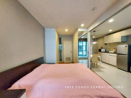 รูป ให้เช่า คอนโด 1 ห้องนอน ระเบียงกว้าง ตู้เก็บของเยอะ Tree Condo เอกมัย 39 ตรม. เดินทางสะดวก ใกล้BTSเอกมัย สุขุมวิทและพระร 6