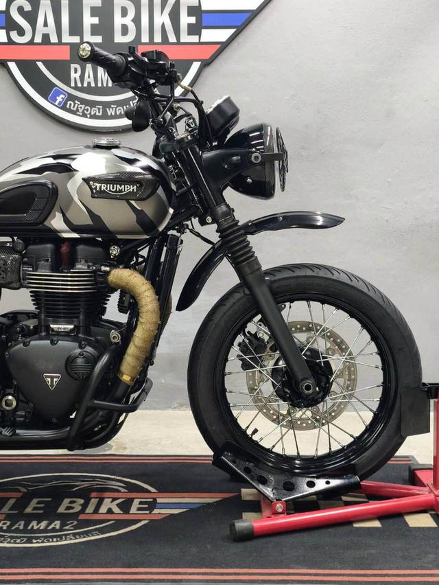 TRIUMPH BONNEVILLE T100 BLACK ปี 2017 ABS🇬🇧 แต่ง TRACKER หล่อๆ จบ ๆ พร้อมขี่ รูปที่ 7