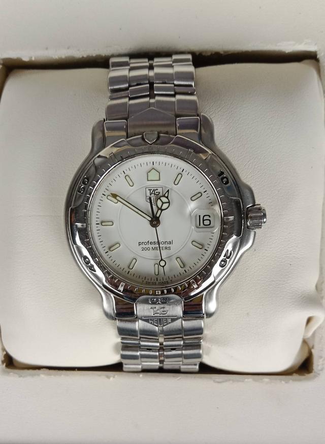 30.TAG HEUER S6000 Professional Men size ระบบ Quartz หน้าปัด 36 mm พร้อมกล่องแท้+คู่มือ