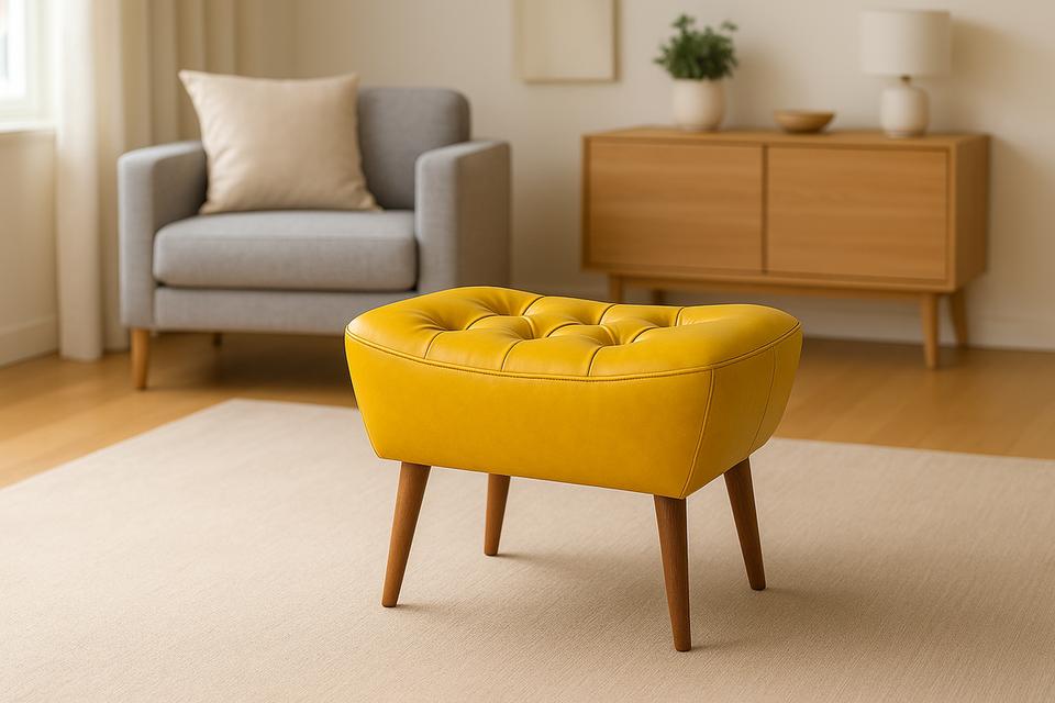 สตูลบาร์ รุ่น Square Stool วินเทจไม้สัก งานดึงกระดุม เหมาะแต่งร้าน แต่งบ้าน มีสีหนังให้เลือก วัสดุคุณภาพดี