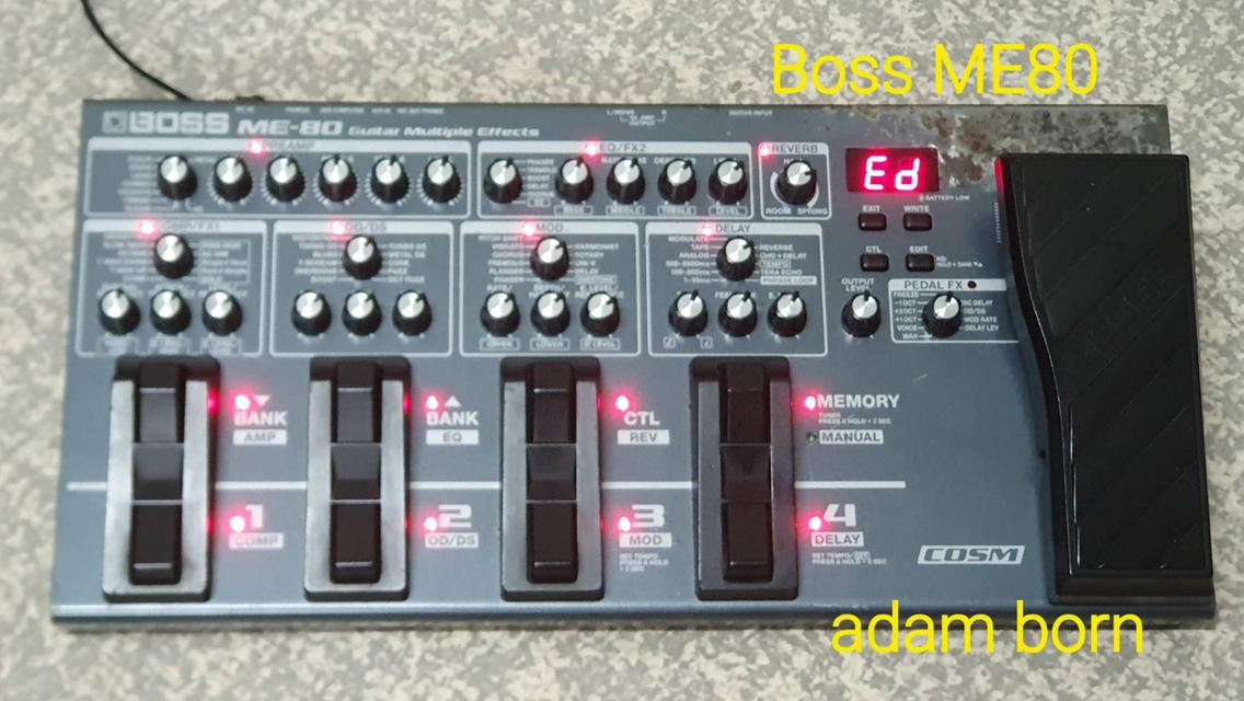 *ขายครับ! Boss Effects** 1. BOSS ME80 ใช้งานได้ปรกติ มี adapter ให้ครับ=5200.-