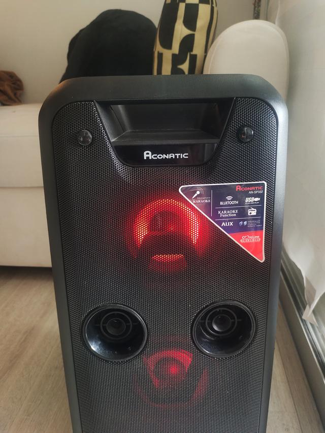 Aconatic Buletooth Party Speaker 2.1 รุ่น AN-SP332 56 วัตต์ สีดำ ไมโครโฟนไร้สาย IONYXMC-05