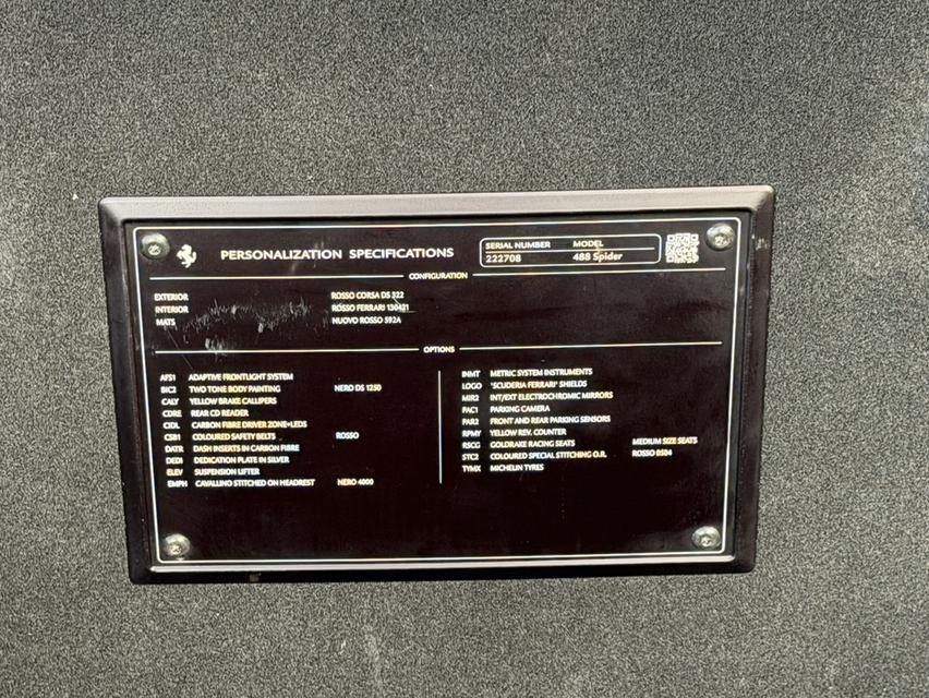 Ferrari 488 SPIDER ปี 2017 18