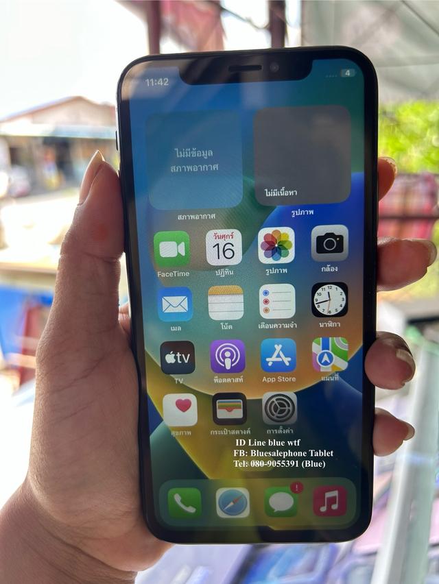 IPhone X 64GB สแกนใบหน้าได้ ไม่ติดล็อค รีเซ็ตแล้วพร้อมใช้งาน แบตดี ใข้งานปกติ สภาพสวย