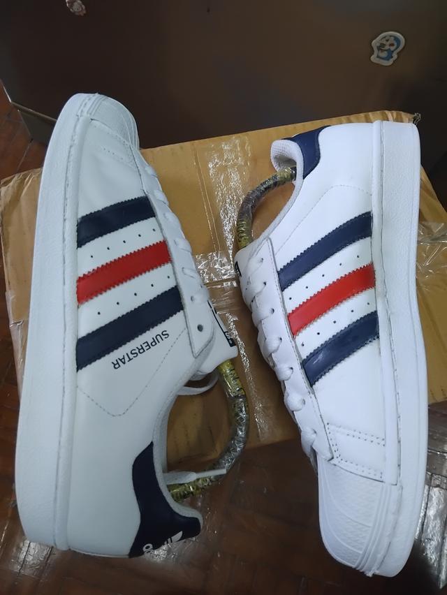 ADIDAS SUPERSTAR EUR 41.5/26สวยไม่ซ่อม390ส่งฟรี รูปที่ 7