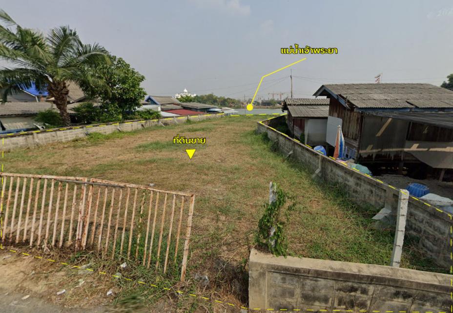 ขายที่ดิน 0 ไร่ 1 งาน 61 ตร.ว. ติด ถ.หัวถนน ติด แม่น้ำเจ้าพระยา ใกล้วัดบางนา 3