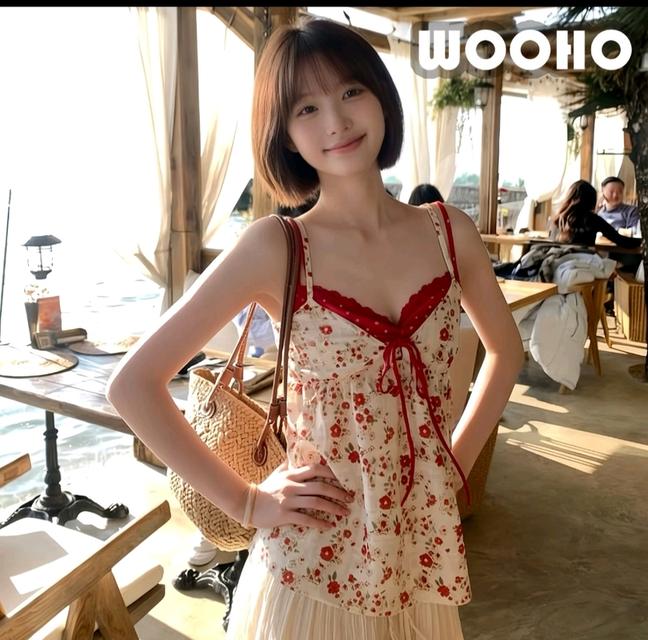สายเดี่ยวลายดอกน่ารัก รูปที่ 2