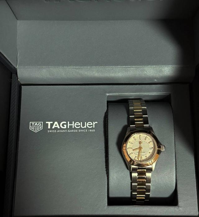 25.TAG Heuer Aquaracer ระบบ Quartz หน้าปัด 28 mm 18k Rose Gold Swiss Ladies Watch  พร้อมกล่องแท้+คู่มือ ใบรับประกัน 2
