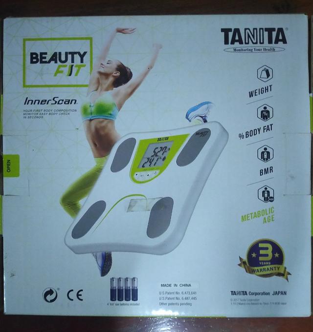 เครื่องชั่งน้ำหนัก TANITA Inner Scan  เครื่องวัดองค์ประกอบในร่างกายรุ่น Beauty Fit  สีขาว แบบดิจิตอล  ของใหม่ 3