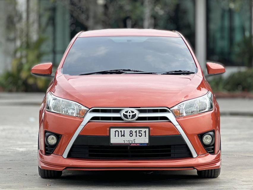 รหัสรถ PAT8151 Toyota Yaris 1.2E A/T ปี 2016 สีส้ม รูปที่ 1