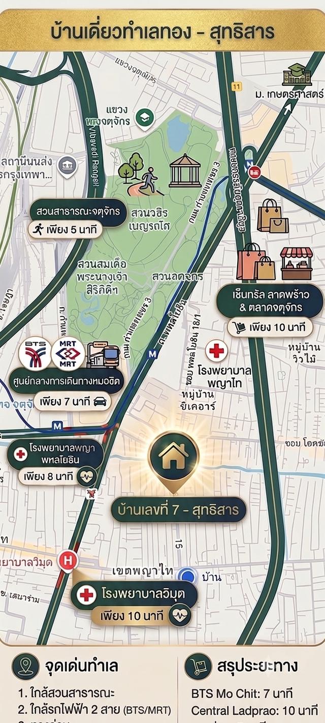 บ้านเดี่ยว กลางเมือง 50 ตารางวา 1