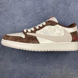 รองเท้าบาสเก็ตบอลทรงต่ำ Nike Air Jordan 1 x Travis Scott DIY จาก Nike