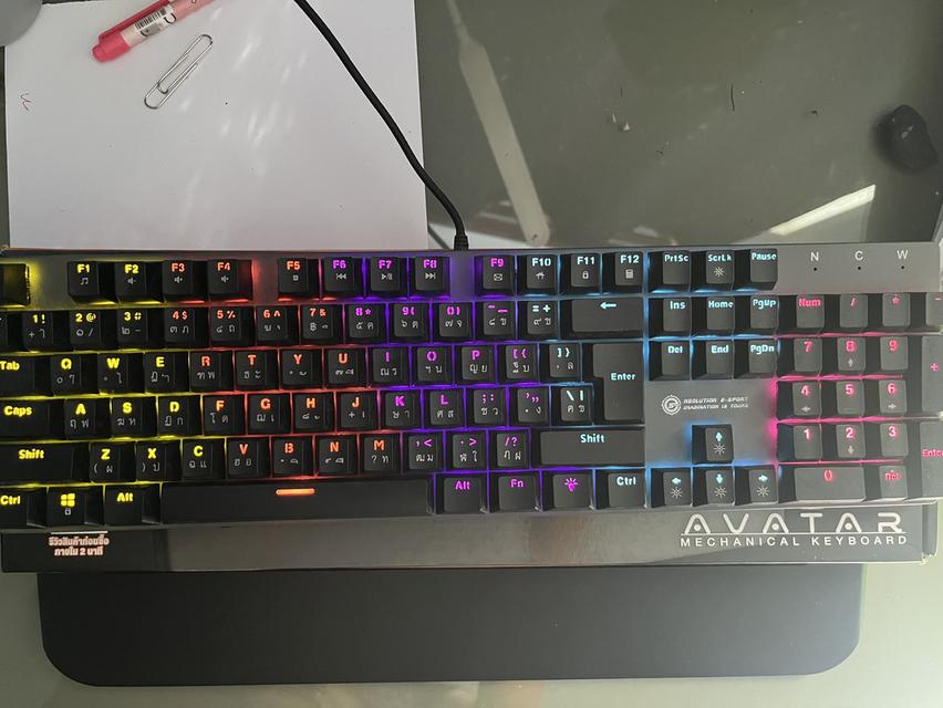 คีบอร์ดเกมมิ่ง Neolution E-Sport AVATARGaming Keyboard Mechanical BlueSwitch