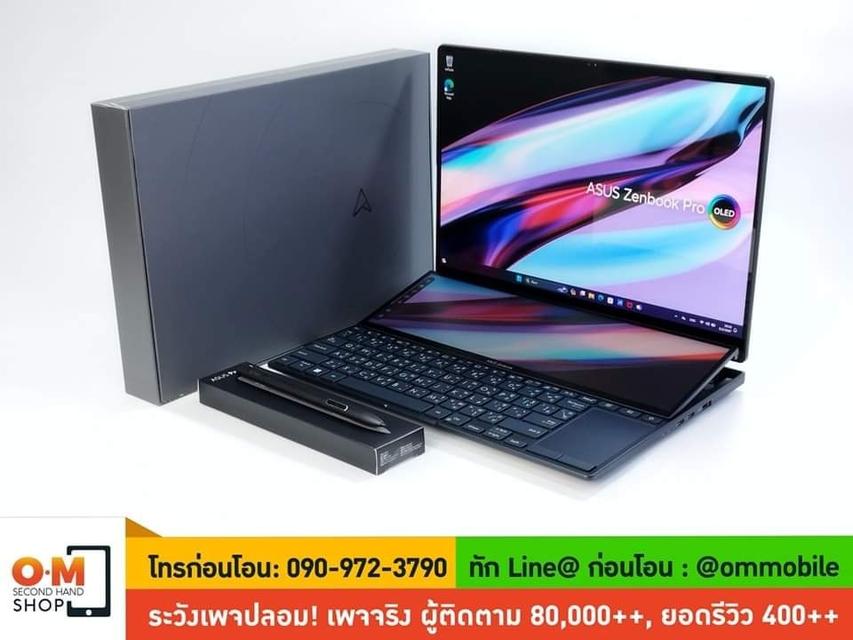 ขาย/แลก Asus Zenbook Pro 14 Duo OLED (UX8402) i7-12700H /Ram16 /SSD512 ศูนย์ไทย สวยมาก ครบกล่อง เพียง 34,900.-