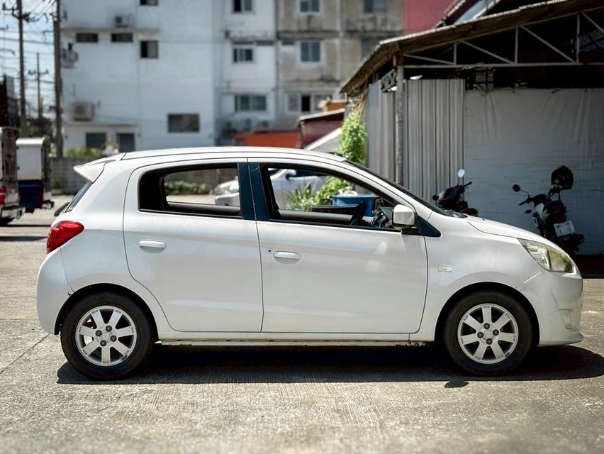Mitsubishi mirage 1.2 สีขาว ปี 2012 เบนซิน เกียร์ออโต้ ขาย 99,900 บาท ติดต่อ แก้ว 094-469-4646