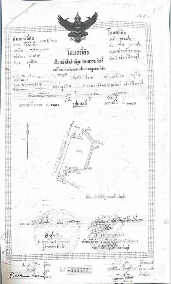 ขายที่ดิน ม.6 ต.บุฝ้าย อ.ประจันตคาม จ.ปราจีนบุรี 3