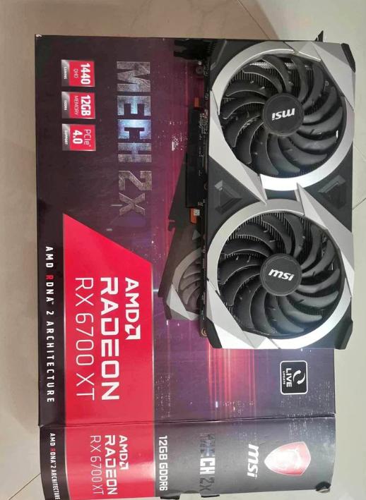 การ์ดจอ MSI AMD RX 6700XT DDR6 Ram 12GB