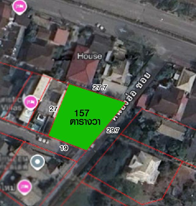 ขายที่ดินวิวสวยๆแปลงหัวมุม ติดถนน 2 ด้านโซนช่างเคี่ยน-หอประชุมนานาชาติ ใกล้เมือง วิวสวยๆ เนื้อที่ 157 ตารางวา 1