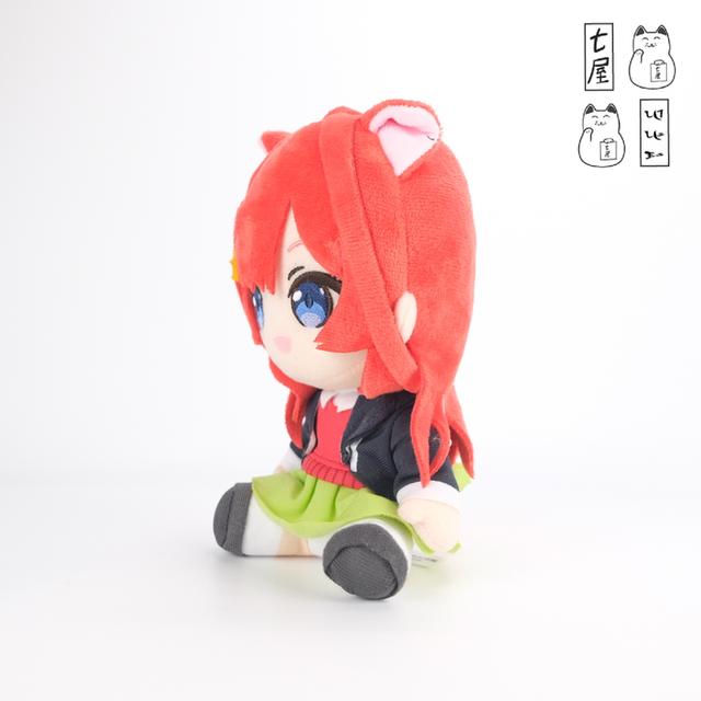 ตุ๊กตา เจ้าสาวผมเป็นแฝดห้า อิตสึกิ・หูแมว 🌟 Itsuki Nakano・ TAITO ~ Anime Plush ~ Standard 18 cm 🐈 รูปที่ 4