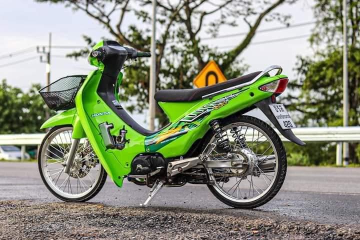 Honda wave 100สีเขียว 3