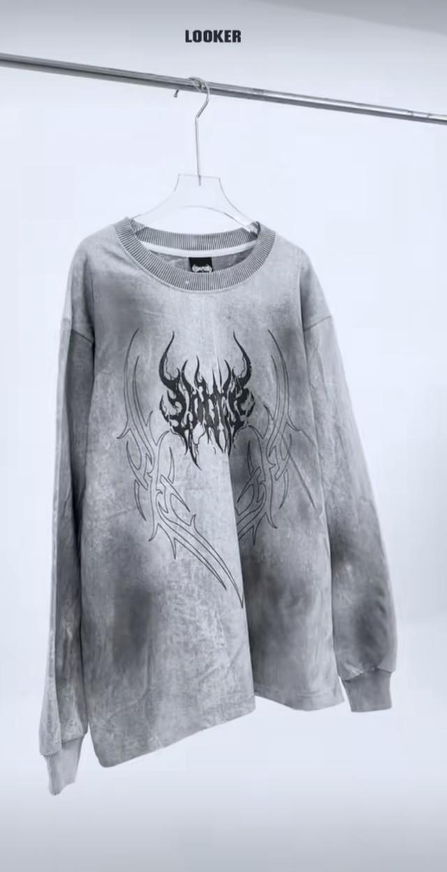 เสื้อแขนยาว looker สีฟอก