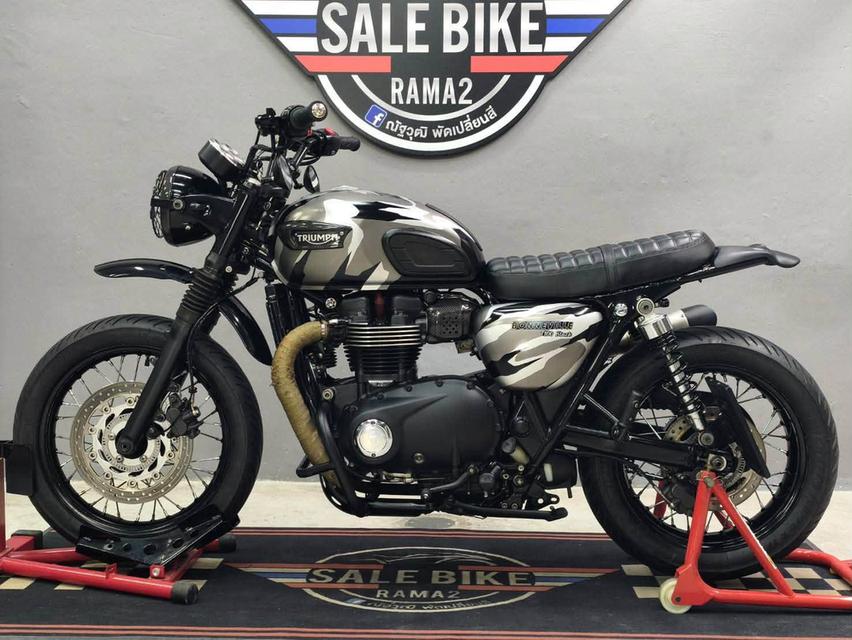 TRIUMPH BONNEVILLE T100 BLACK ปี 2017 ABS🇬🇧 แต่ง TRACKER หล่อๆ จบ ๆ พร้อมขี่ รูปที่ 2