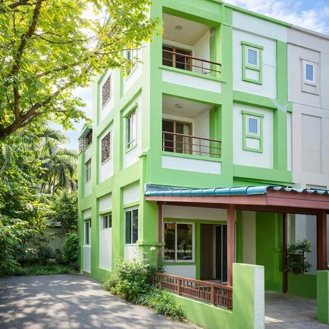 เดอะมอลล์ บางกะปิ 1.6 กม.ให้เช่าทาวน์โฮม 3ชั้น 4นอน MRTลาดพร้าว101 300ม.ฟังก์ชันครบ3 น้ำ ดาดฟ้า 2 จอดรถ เดอะมอลล์ บางกะป 1