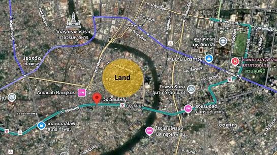 ขายที่ดิน ติดถนนลาดหญ้า ทำเลศักยภาพ ใกล้ BTS วงเวียนใหญ่ และ ICONSIAM 4