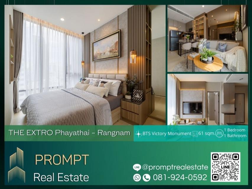 ST12392 - THE EXTRO Phayathai - Rangnam - 32.69 sqm - BTS Victory Monument - King Power Complex - Rajavithi Hospital 1