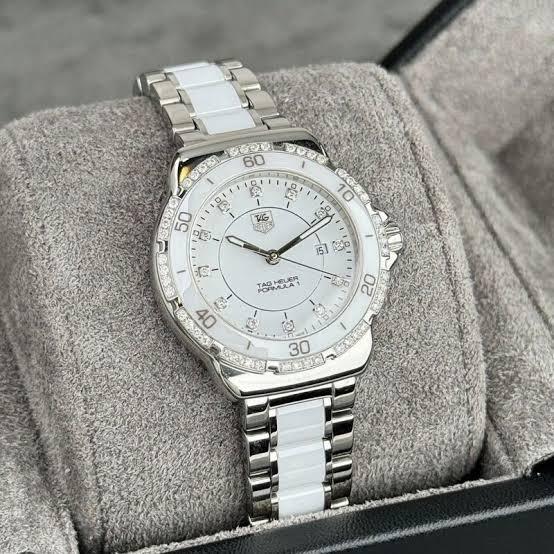 Tag Heuer Formula 1 White Ceramic Diamond Hrs. Ref. WAH1313 2