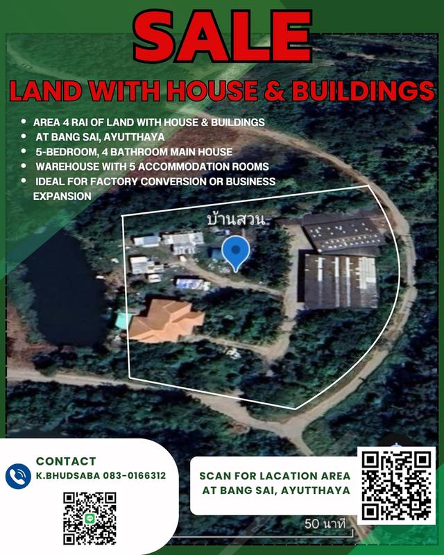  Land House and Warehouse Buildings for Sale —BangSai  1