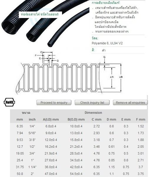 FLEX ท่ออ่อนร้อยสายไฟพลาสติก  6