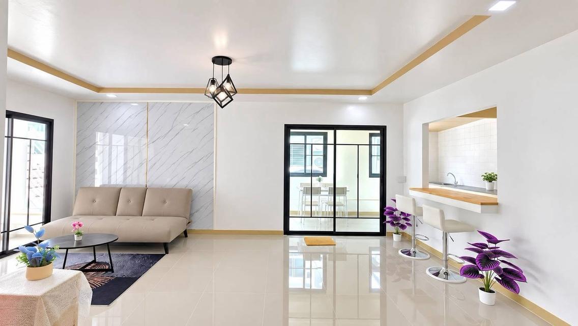 หมู่บ้านพฤกษา14B วัดลาดปลาดุก บางบัวทองทาวน์เฮาส์ 2 ชั้น หลังมุม มีระเบียงด้านหน้า ตกแต่งใหม่พร้อมอยู่ 10