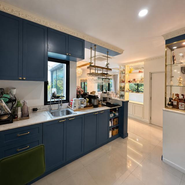 ขายบ้านเดี่ยวหรู หลังมุมถนนเมน หน้าสวนใหญ่! ม.คาซ่าวิลล์ วงแหวน-รามอินทรา (78.9 ตร.ว.) บิวท์อินทั้งหลัง พร้อมบ่อปลาคราฟมงคล 8