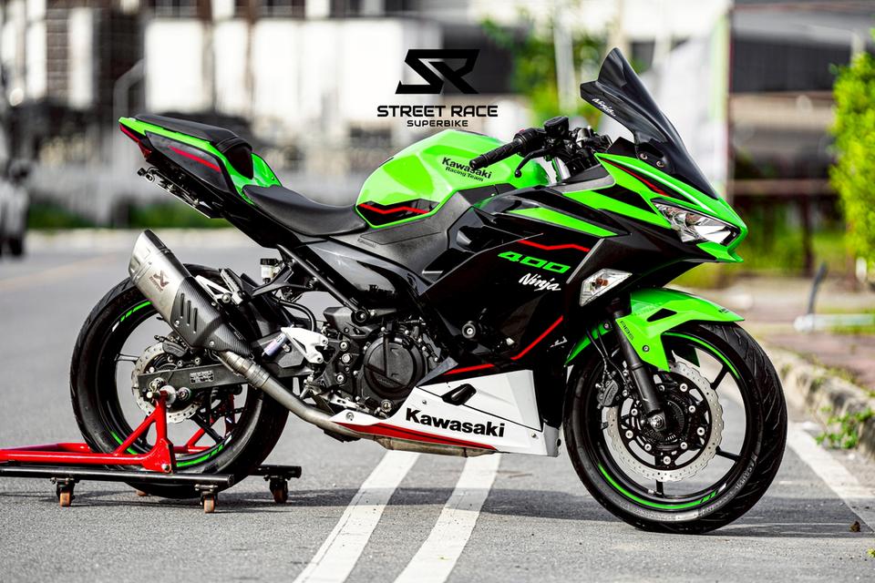 🔥 kawasaki ninja 400 se ปี 2021 | สีเขียว–ขาว หล่อจัด ของแต่งครบ พร้อมขี่! 🔥 4