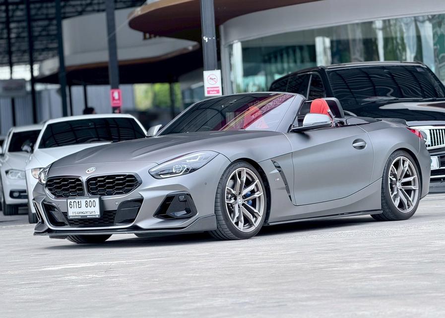 ปี 2023 BMW Z4 G29 (ปี 18-25) 3.0 M40i Convertible สีเทา แร็พสติกเกอร์สีเทาด้าน 7