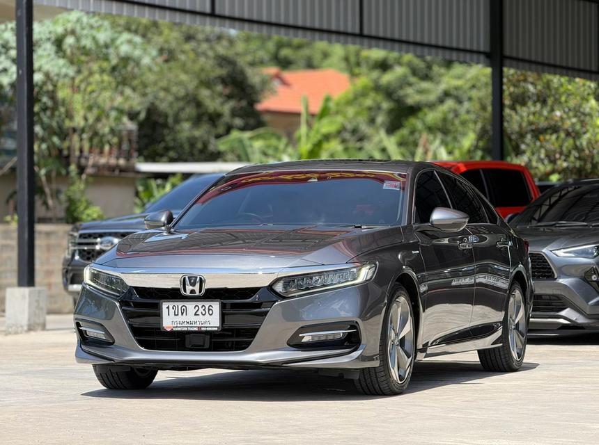 HONDA ACCORD, 2.0 HYBRID TECH โฉม ปี19-23 ท็อปสุด สีเทา มือเดียว ป้ายแดง ปี2020🚀🚀เลขไมล์ 145,915 km.✅✅ราคา 738,000 บาท🏦🏦 ผ่อน 13,527 บาท 72 งวด