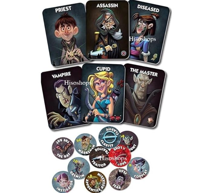 ONE NIGHT ULTIMATE VAMPIRE BOARD บอร์ดเกมแนว Social Deduction (เกมจับผิดทางสังคม) เกมส์สนุกๆสุดฮิต กล่องแข็งสุดหรู