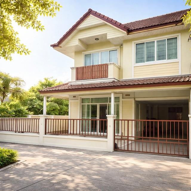 ให้เช่าบ้าน 2 ชั้นหลังมุม 40ตร.วา. รร.สารสาสน์วิเทศ สายไหม 1 กม. ตลาดวงศกร 1.4 กม. สุขาภิบาล 5 320ตร.ม. เฟอร์ฯครบ 3 นอน 8