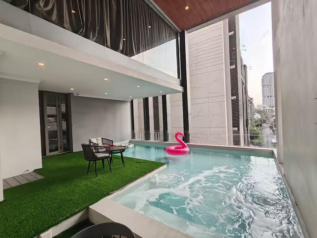 ให้เช่าบ้านสุขุมวิท49/1 บ้านหรู Pool villa มีลิฟต์ 4 ห้องนอน 6 ห้องน้ำ จอดรถได้ 6-7คัน ใกล้สมิติเวช 2