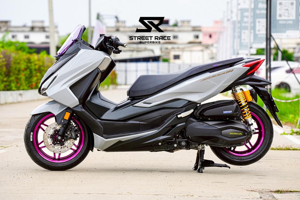 2024 Honda forza 350 rs ปี 2024 แต่งเต็มล้นคัน! 🔥 💥 ท่อ akrapovic / ไฟหรี่ bm + ไฟเลี้ยวในตัว เปลี่ยนสีได้ / ล้อสี powder coat 15
